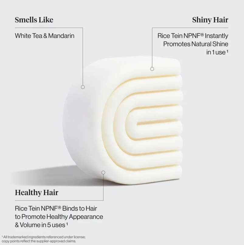 Rice water solid conditioner bar hair health benefits salon-selected The Pixie Garden