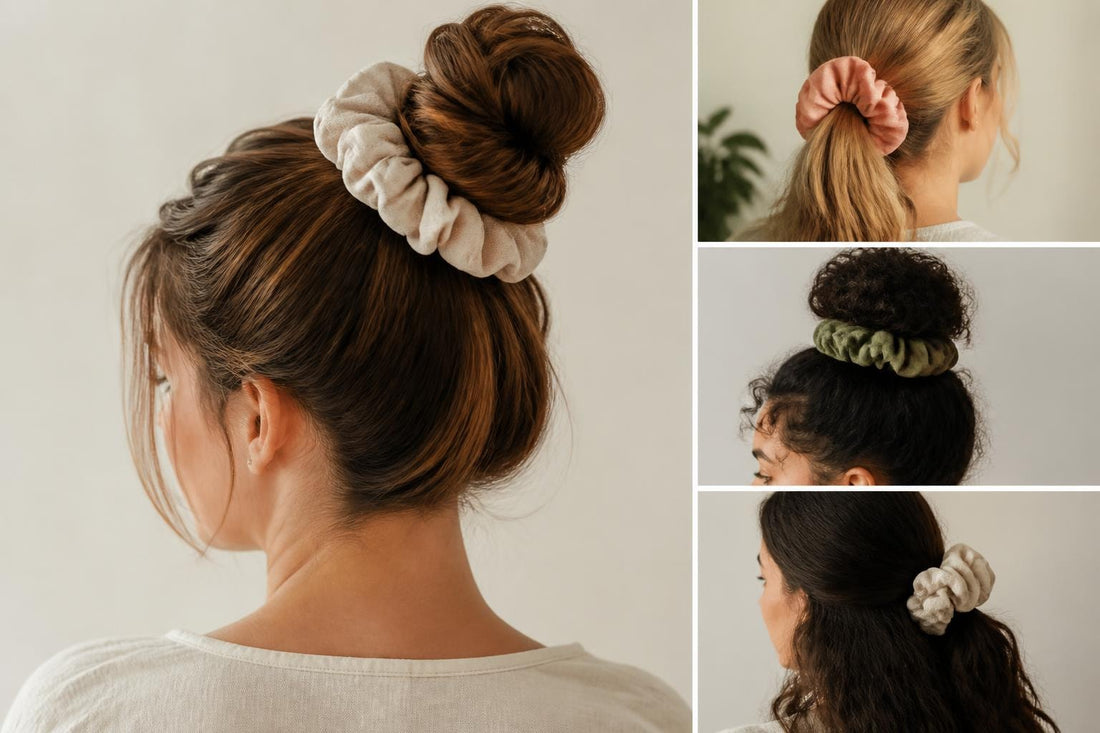 Large oversized scrunchies for voluminous hair styling versatile hair accessories The Pixie Garden