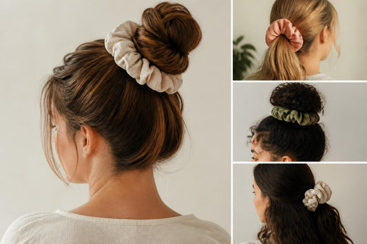 Large oversized scrunchies for voluminous hair styling versatile hair accessories The Pixie Garden