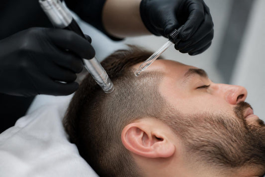 Professional ProCell microchanneling scalp treatment delivering growth factors for hair restoration and renewal The Pixie Garden