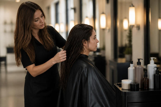 Licensed cosmetologist comparing salon quality hair products to drugstore brands and explaining ingredient concentration differences The Pixie Garden