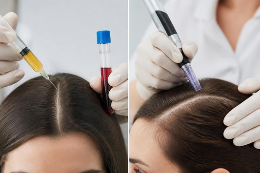 Comparison of PRP injections and ProCell microchanneling scalp treatments for hair loss at The Pixie Garden