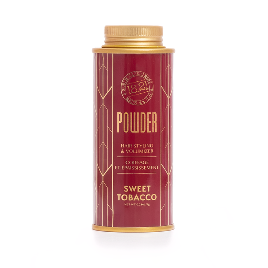 18.21 Man Made Hair Powder Sweet Tobacco 0.28 oz talc-free texture powder for men