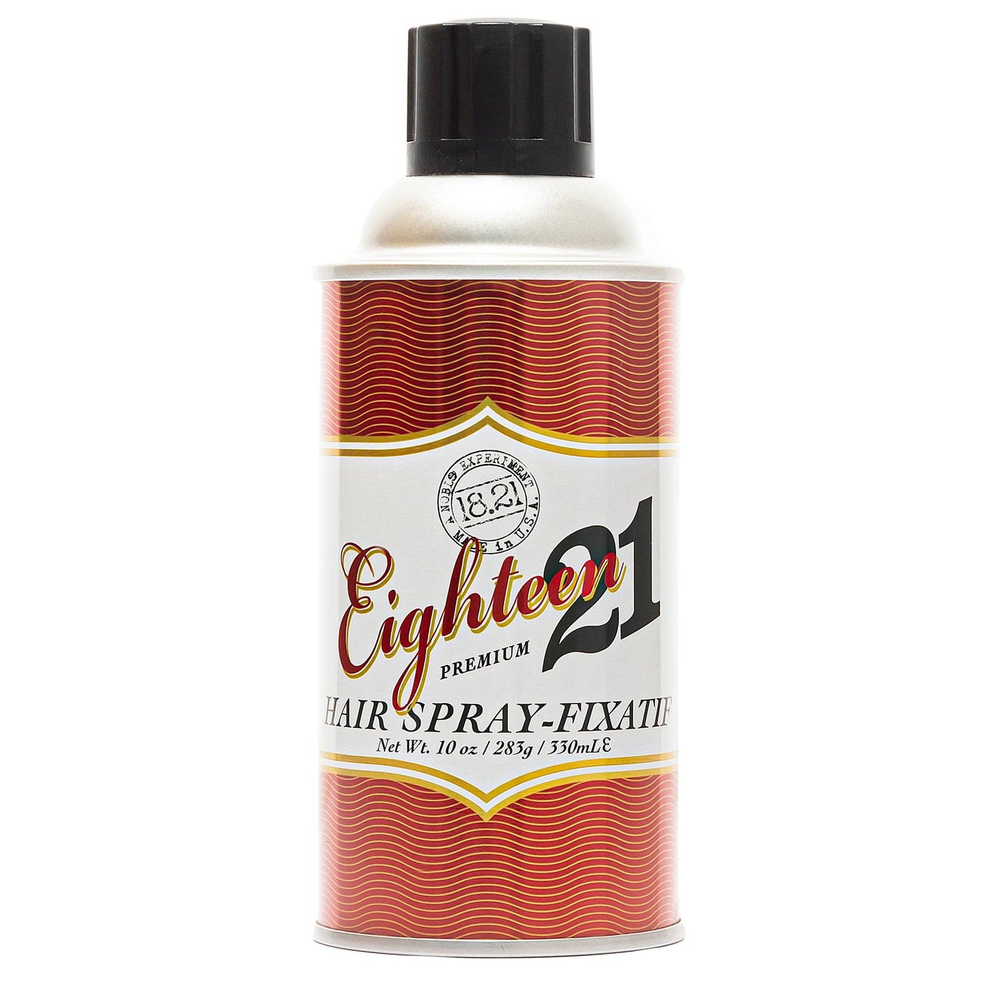 18.21 Man Made Premium Hair Spray Sweet Tobacco 10 oz flexible hold mens hairspray