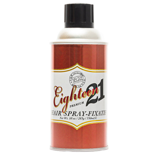 18.21 Man Made Premium Hair Spray Sweet Tobacco 10 oz flexible hold mens hairspray