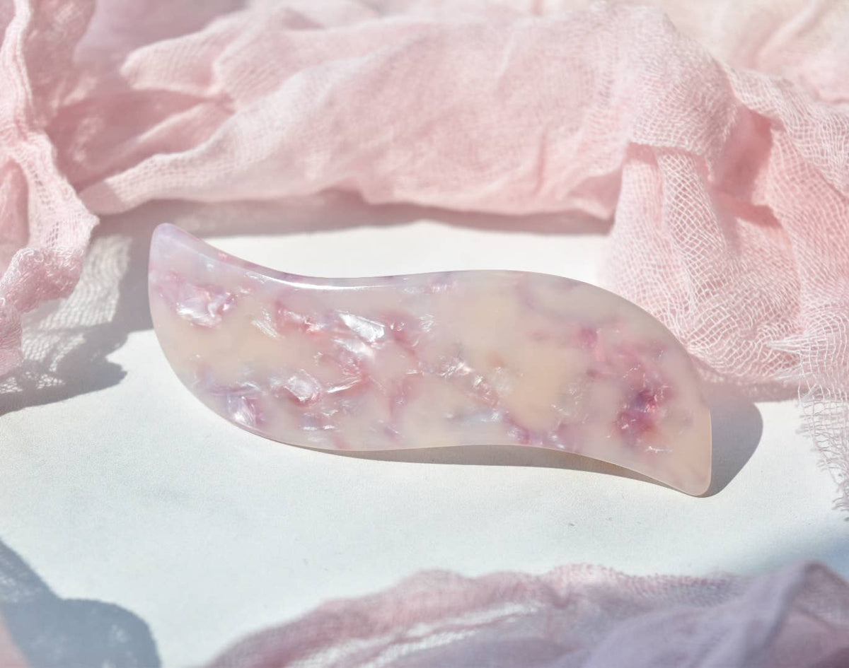 Wave French Barrette Collection: Pink Pegasus