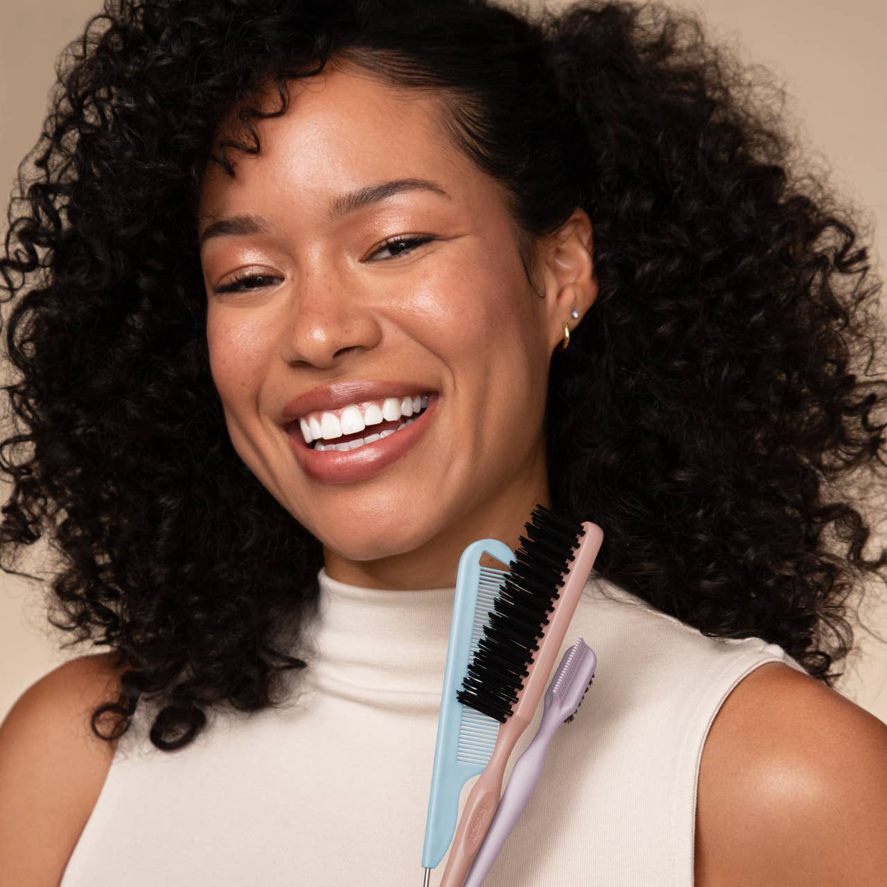 Kit'sch Detail and Define Styling Brush Set curly hair technique salon-selected The Pixie Garden