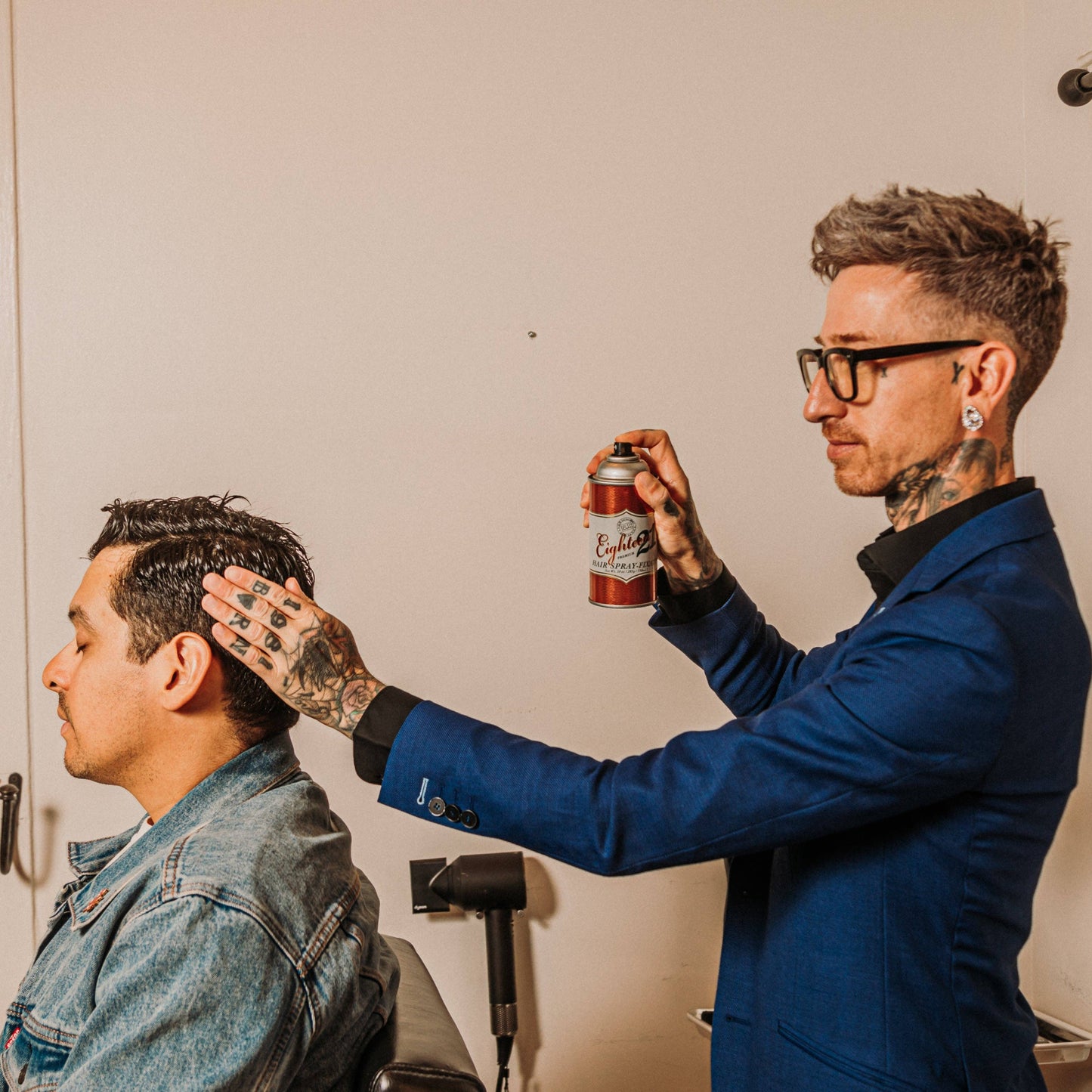 Professional grade 18.21 Man Made hair spray for all hair types