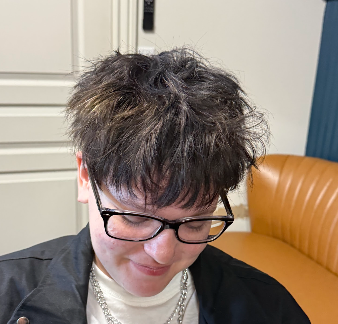 Finished fluffy textured pixie hairstyle created with the Magic Texture Comb at The Pixie Garden Salon