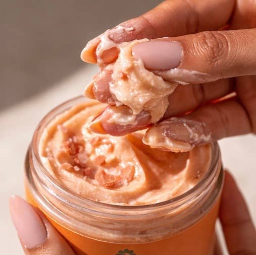 BOOST Scalp Scrub rosemary ginger caffeine cream texture Flower Moon salon-selected The Pixie Garden