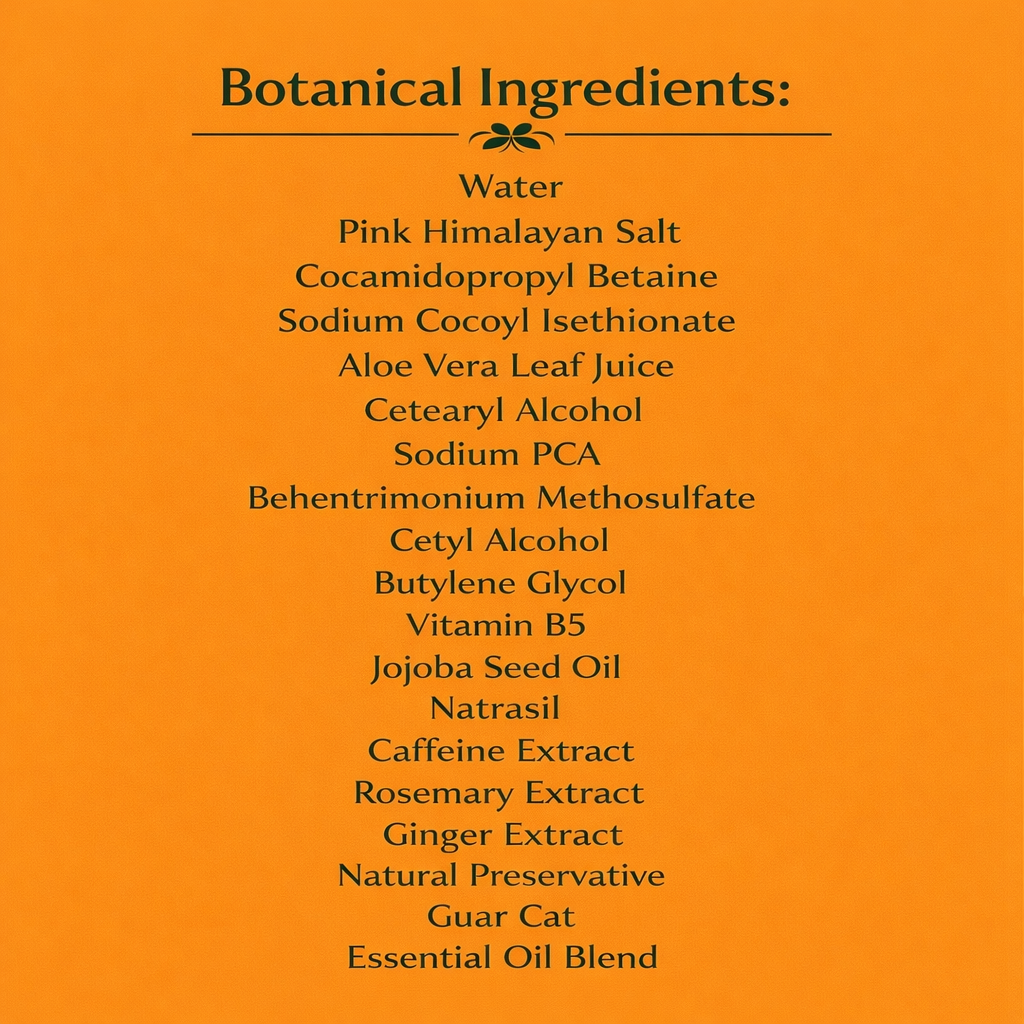 BOOST Scalp Scrub rosemary ginger caffeine botanical ingredients Flower Moon salon-selected The Pixie Garden