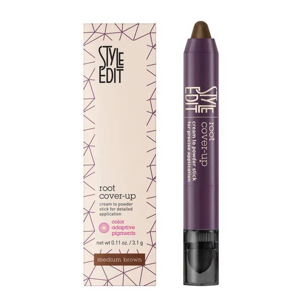 Style Edit root cover-up stick beside its box, The Pixie Garden