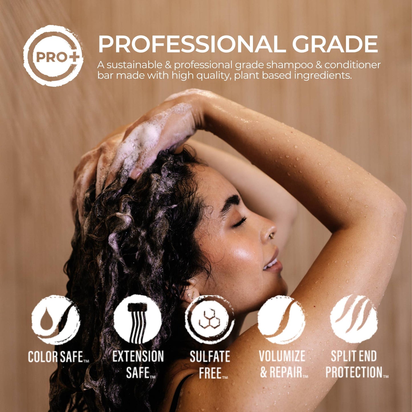 Peach Hibiscus solid shampoo bar hair results | Clean soft hair after rice water treatment | The Pixie Garden