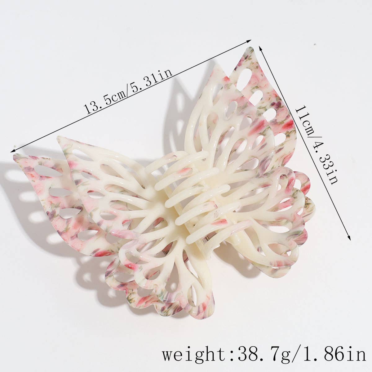 Butterfly claw clip worn in a french twist, salon-selected by The Pixie Garden