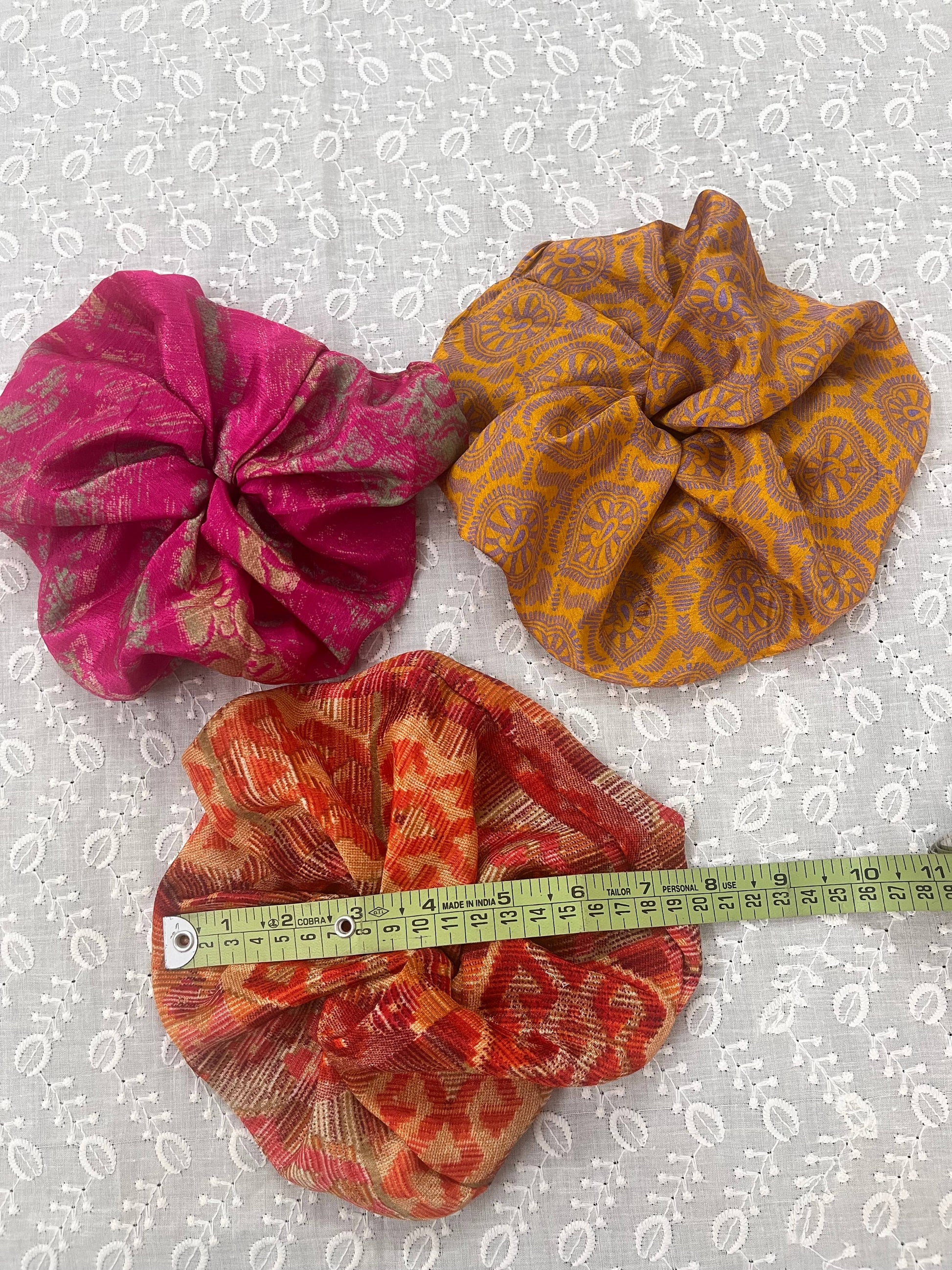Soft silk scrunchie that is gentle on hair, assorted colors, The Pixie Garden
