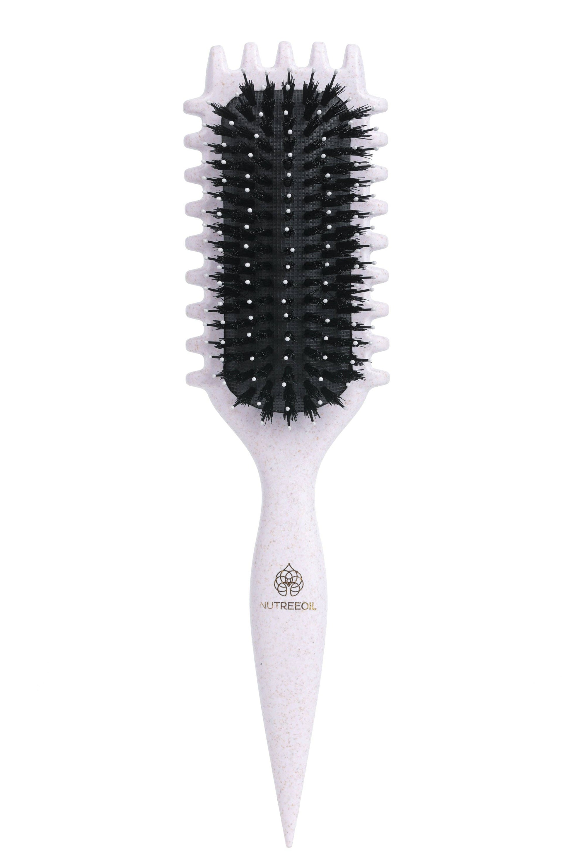 Curl-Define Brush, a 3-in-1 wheat straw curl defining and frizz control styling brush from The Pixie Garden