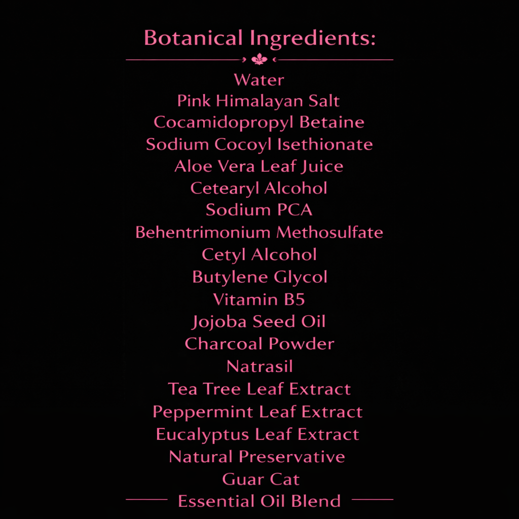 DETOX Scalp Scrub charcoal peppermint tea tree botanical ingredients Flower Moon salon-selected The Pixie Garden