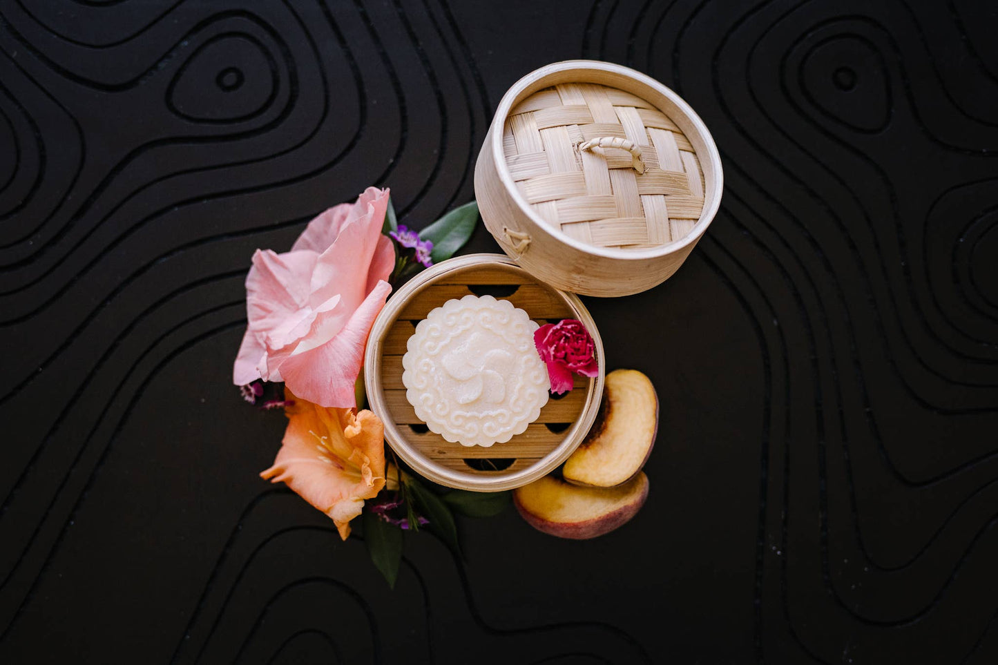 Limited edition Peach Hibiscus shampoo and conditioner bar set | Zero waste hair care | The Pixie Garden