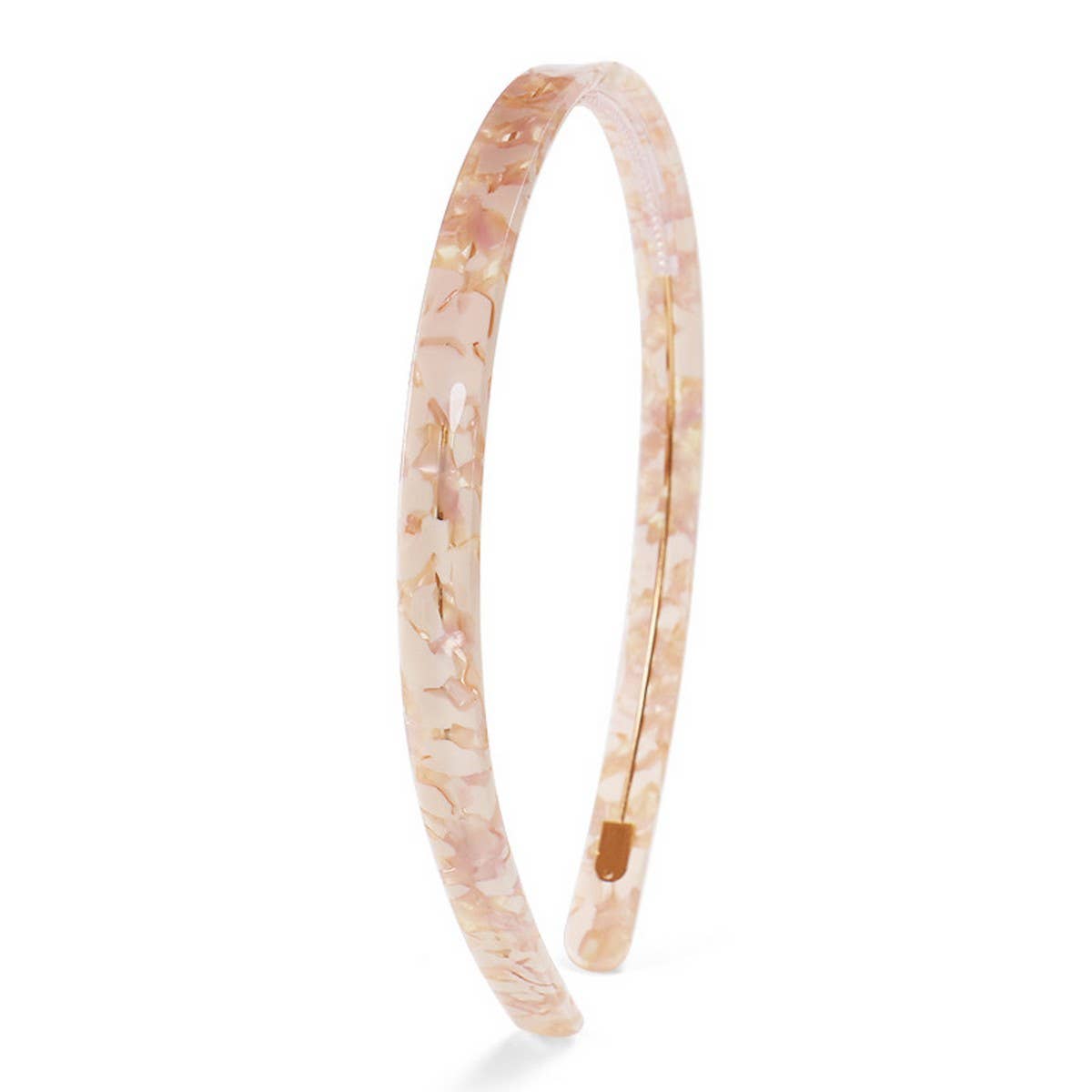 Pink narrow acetate hairband, salon-selected by The Pixie Garden